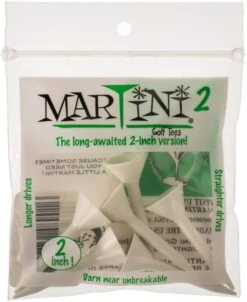 Martini Tees - 2" - 6 Pack -Tour Edge Store 2inch White