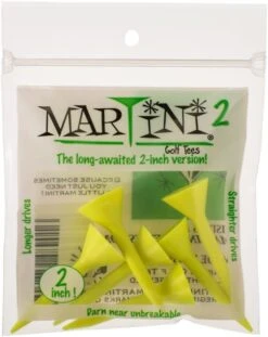 Martini Tees - 2" - 6 Pack -Tour Edge Store 2inch Yellow
