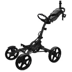 Clicgear Golf 4-Wheel Push Cart Model 8.0+ -Tour Edge Store 8.0 Black Unfolded