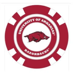 Team Golf NCAA Magnetic Poker Chip Ball Markers 15 Team Golf NCAA Magnetic Poker Chip Ball Markers -Tour Edge Store Arkansas1