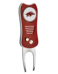 Team Golf Retractable Switchblade Switchfix Divot Tool Ball Marker - NCAA 22 Team Golf Retractable Switchblade Switchfix Divot Tool Ball Marker - NCAA -Tour Edge Store Arkansas Razorbacks Switchfix 44448 104