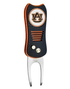 Team Golf Retractable Switchblade Switchfix Divot Tool Ball Marker - NCAA 23 Team Golf Retractable Switchblade Switchfix Divot Tool Ball Marker - NCAA -Tour Edge Store Auburn Tigers Switchfix 44448 105