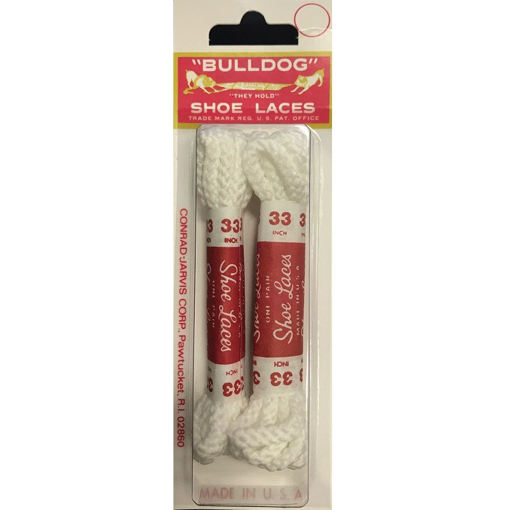 BullDog Shoe Laces (33" White, Braided) 1 BullDog Shoe Laces (33" White, Braided)