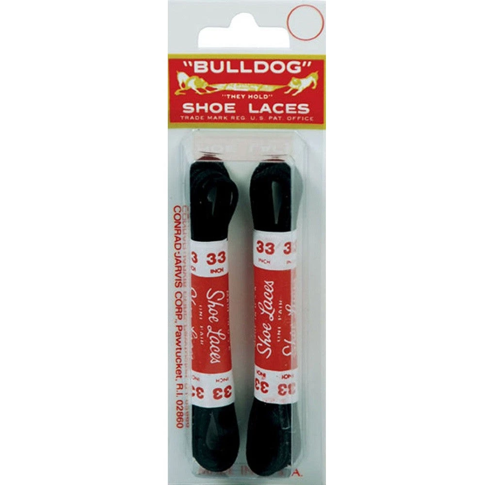 BullDog Shoe Laces (Black 33", Waxed) 1 BullDog Shoe Laces (Black 33", Waxed)