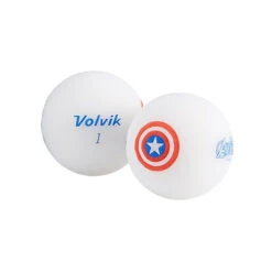 Volvik Marvel Character Golf Ball 4 Pack -Tour Edge Store Captain America Ball