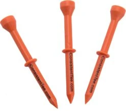 Consistent Tee Golf Tees 10 Pack - 3.25" 15 Consistent Tee Golf Tees 10 Pack - 3.25" -Tour Edge Store ConsistentTees Orange2