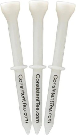 Consistent Tee Golf Tees 10 Pack - 3.25" 16 Consistent Tee Golf Tees 10 Pack - 3.25" -Tour Edge Store ConsistentTees White2