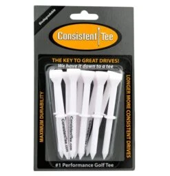 Consistent Tee Golf Tees 10 Pack - 3.25" 13 Consistent Tee Golf Tees 10 Pack - 3.25" -Tour Edge Store Consistent Tee White Color