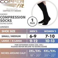 Copper Fit Energy Compression Socks -Tour Edge Store CopperFit CompressionSocksSM2
