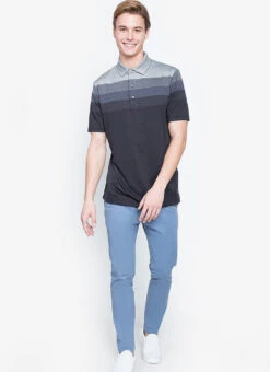 Callaway Jack Nicklaus Black Label By Perry Ellis Engineered Jacquard Polo Shirts -Tour Edge Store EngineeredJacquardPolo Caviar4