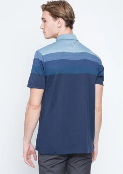 Callaway Jack Nicklaus Black Label By Perry Ellis Engineered Jacquard Polo Shirts -Tour Edge Store EngineeredJacquardPolo ClassicNavy2