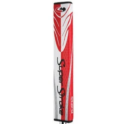 SuperStroke Golf Flatso 1.7 Super Jumbo Putter Grip -Tour Edge Store Flatso 1.7 Super Jumbo Red White Grey