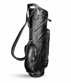 Sun Mountain Golf Leather Cart Bag -Tour Edge Store G823540LeatherCartBlack White