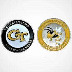 NCAA Double Sided Collegiate Golf Ball Marker Coins -Tour Edge Store GeorgiaTech