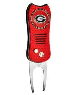 Team Golf Retractable Switchblade Switchfix Divot Tool Ball Marker - NCAA 25 Team Golf Retractable Switchblade Switchfix Divot Tool Ball Marker - NCAA -Tour Edge Store Georgia Bulldogs Switchfix 44448 115