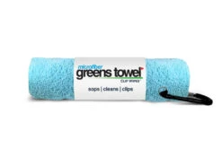 Clip Wipes Microfiber Golf Greens Towel -Tour Edge Store Greens Towels Caibbean Blue