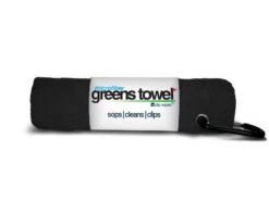 Clip Wipes Microfiber Golf Greens Towel -Tour Edge Store Greens Towels Jet Black