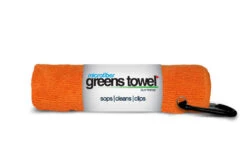 Clip Wipes Microfiber Golf Greens Towel -Tour Edge Store Greens Towels Orange Crush