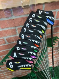 Shark Bite Neoprene Iron Head Covers Set -Tour Edge Store IMG 2810