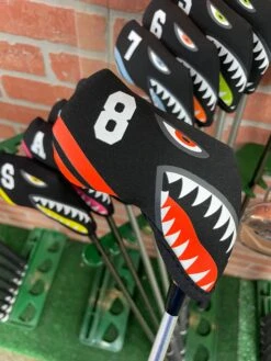 Shark Bite Neoprene Iron Head Covers Set -Tour Edge Store IMG 2811