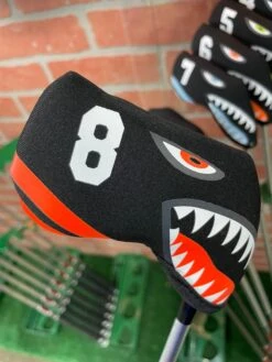 Shark Bite Neoprene Iron Head Covers Set -Tour Edge Store IMG 2815