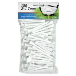 Intech 2 3/4-Inch Golf Tees 100-Pack -Tour Edge Store IntechGolfTees 100 White