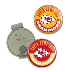 Team Effort Hat Clip & Ball Markers -Tour Edge Store KCChiefsSBHatClip
