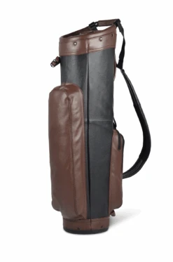 Sun Mountain Golf Leather Cart Bag -Tour Edge Store LeatherCartBlack BrownAltShot1