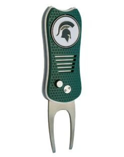 Team Golf Retractable Switchblade Switchfix Divot Tool Ball Marker - NCAA 31 Team Golf Retractable Switchblade Switchfix Divot Tool Ball Marker - NCAA -Tour Edge Store MichiganState Spartans Switchfix 44448 132