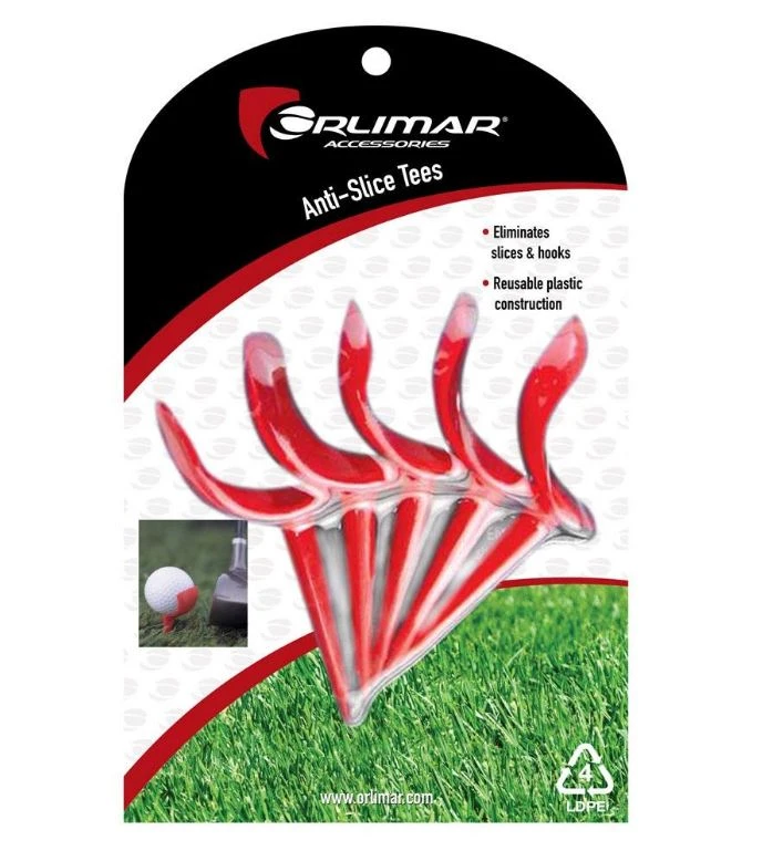 Orlimar Anti-Slice Tee Pack (5 Pack) 1 Orlimar Anti-Slice Tee Pack (5 Pack)
