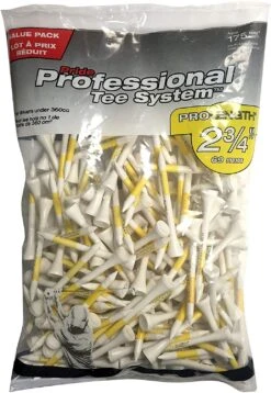 Pride Professional Tee System ProLength Golf Tees -Tour Edge Store PTS ProLength White 2.75 175