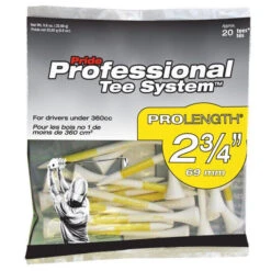 Pride Professional Tee System ProLength Golf Tees -Tour Edge Store PTS ProLength Yellow 20
