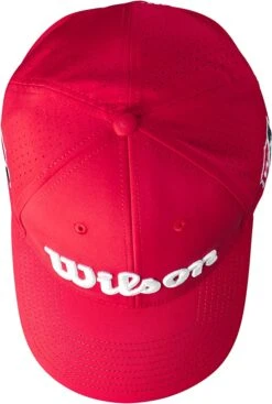 Wilson Performance Mesh Hat -Tour Edge Store PerformanceMesh 2023 Red 3