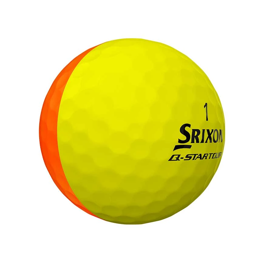 Srixon Q-Star Tour Divide Orange & Yellow (Per Dozen) 2 Srixon Q-Star Tour Divide Orange & Yellow (Per Dozen) - Image 2