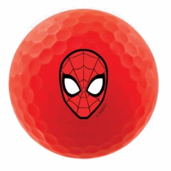 Volvik Marvel Vivid Marvel X Character Golf Balls -Tour Edge Store Spider Man Ball Red