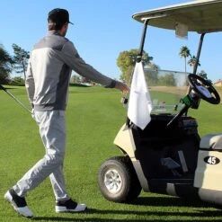 Monument Golf Stick It Magnetic Towels -Tour Edge Store Stick It Towel White b