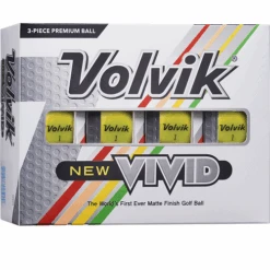Volvik Vivid Matte Finish Golf Balls - Dozen -Tour Edge Store Vivid Y