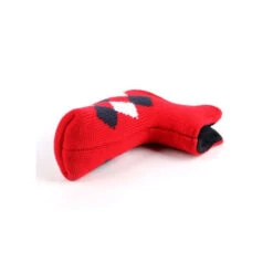 Volf Golf Classic Knit Putter Cover - Red -Tour Edge Store VolfGolfHeadcovers RedKnitPutter4