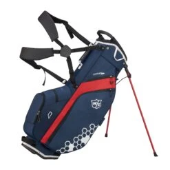 Wilson Staff Golf Feather Lite FL Stand Carry Bags -Tour Edge Store WGB5705NA WS FEATHER NARDWH bag with strap and open stand