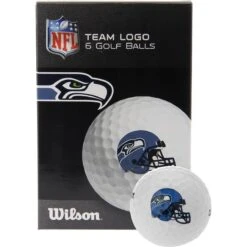 Wilson NFL Team Branded Golf Balls 10 Wilson NFL Team Branded Golf Balls -Tour Edge Store WGWP166L SEA1