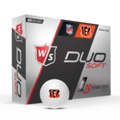 Wilson Staff Duo Soft NFL Team Licensed Golf Balls -Tour Edge Store WGWP400CN WS DUO Soft 12BALL WH NFL Cincinnati Vert wBall Hotlist V2