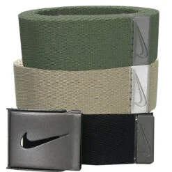 Nike 3-in-1 Web Belt Packs 18 Nike 3-in-1 Web Belt Packs -Tour Edge Store WebBelt BlackCargoKhaki