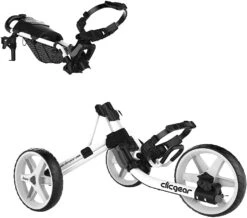 Clicgear Golf 3-Wheel Push Cart Model 4.0 -Tour Edge Store White 0
