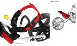 Clicgear Golf 3-Wheel Push Cart Model 4.0 -Tour Edge Store White 8