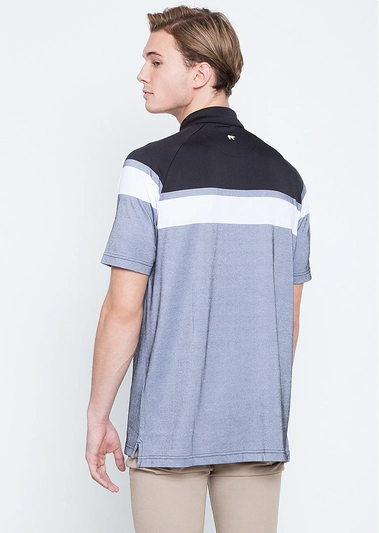 Callaway Jack Nicklaus Black Label By Perry Ellis Yarn Dyed Color Block Polo Shirts 4 Callaway Jack Nicklaus Black Label By Perry Ellis Yarn Dyed Color Block Polo Shirts - Image 4