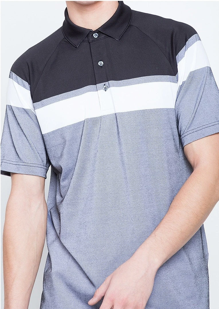 Callaway Jack Nicklaus Black Label By Perry Ellis Yarn Dyed Color Block Polo Shirts 5 Callaway Jack Nicklaus Black Label By Perry Ellis Yarn Dyed Color Block Polo Shirts - Image 5