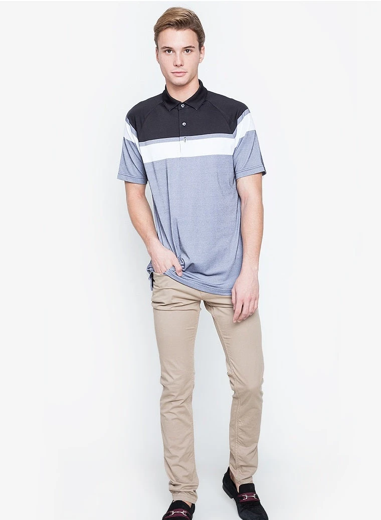 Callaway Jack Nicklaus Black Label By Perry Ellis Yarn Dyed Color Block Polo Shirts 6 Callaway Jack Nicklaus Black Label By Perry Ellis Yarn Dyed Color Block Polo Shirts - Image 6