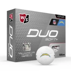 Wilson Staff Duo Soft + NFL Team Licensed Golf Balls -Tour Edge Store b519256b0835fc622e5482d1111ec034ccdf63b3 WGWP500LC 9 Duo Soft Plus Box RT Hero NFL LA Chargers Lockup