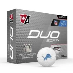 Wilson Staff Duo Soft + NFL Team Licensed Golf Balls -Tour Edge Store fea9aeeee3290351a2d3119c668698b720bd7eb1 WGWP500DT 9 Duo Soft Plus Box RT Hero NFL Detroit Lockup