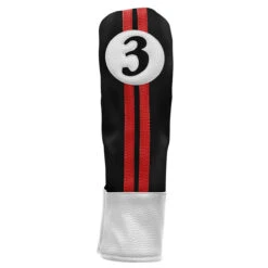 Sahara Retro Vintage #3 Fairway Wood Headcovers -Tour Edge Store fw 3 hc black red